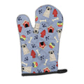 Dog House Collection Mastiff Brindle White Oven Mitt Heat Resistant Thick Oven Mitt for Hot Pans and Oven, Kitchen Mitt Protect Hands, Cooking Baking Glove
