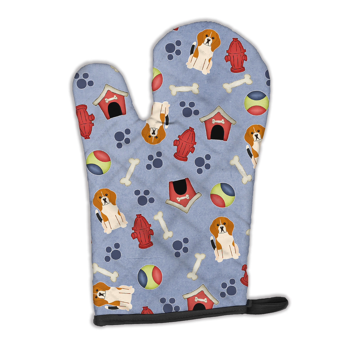 Dog House Collection Beagle Tricolor Oven Mitt Heat Resistant Thick Oven Mitt for Hot Pans and Oven, Kitchen Mitt Protect Hands, Cooking Baking Glove