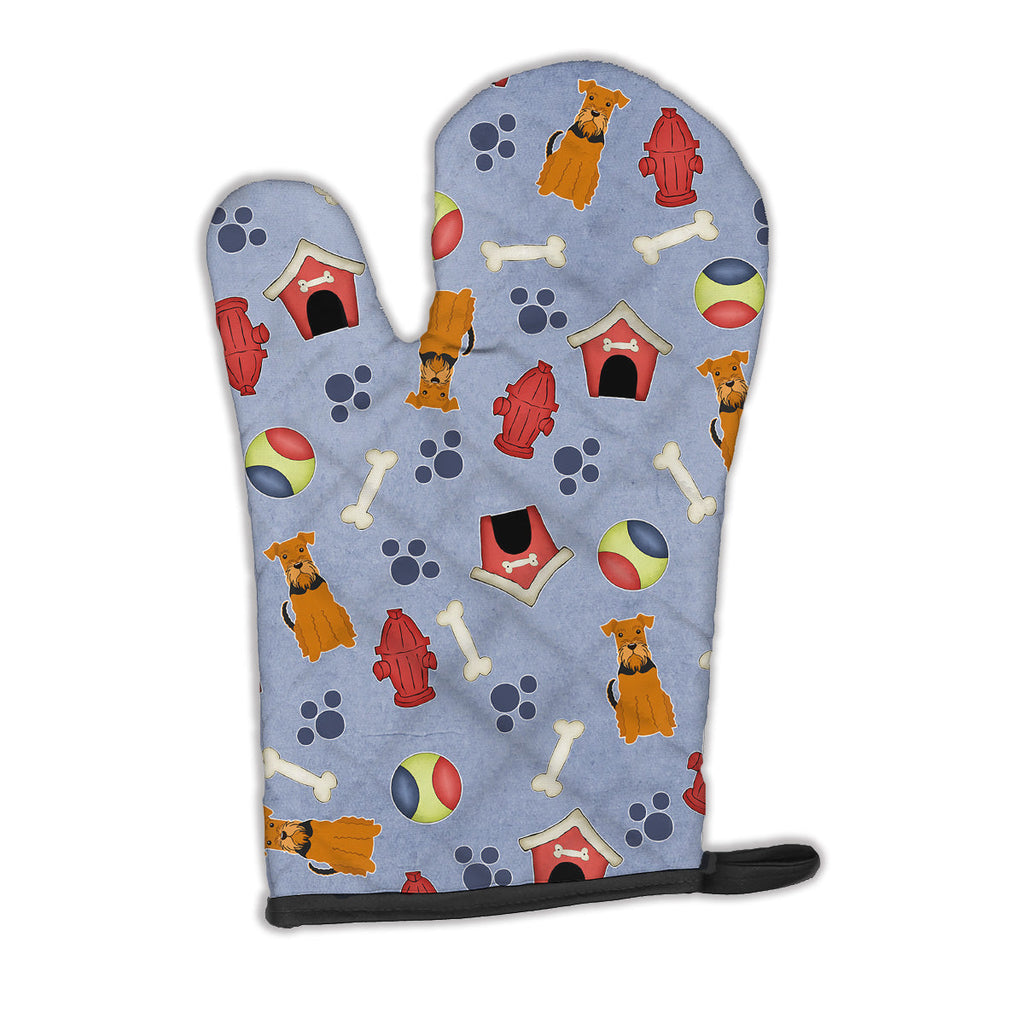Dog House Collection Airedale Oven Mitt Heat Resistant Thick Oven Mitt for Hot Pans and Oven, Kitchen Mitt Protect Hands, Cooking Baking Glove
