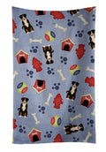 Dog House Collection Appenzeller Sennenhund Kitchen Towel Velour Plush Front and Cotton Loop Back Machine Washable