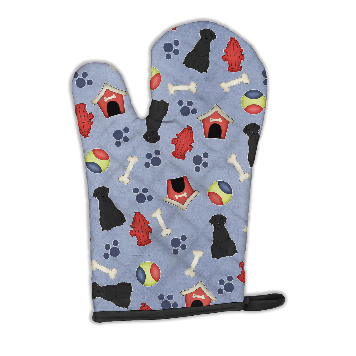 Dog House Collection Giant Schnauzer Oven Mitt Heat Resistant Thick Oven Mitt for Hot Pans and Oven, Kitchen Mitt Protect Hands, Cooking Baking Glove