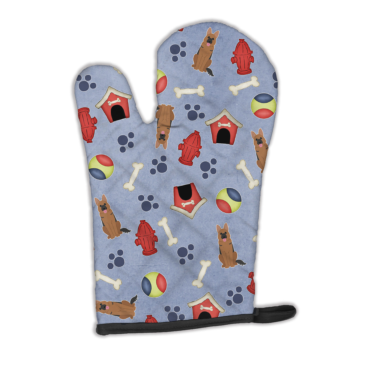 Dog House Collection German Shepherd Oven Mitt Heat Resistant Thick Oven Mitt for Hot Pans and Oven, Kitchen Mitt Protect Hands, Cooking Baking Glove