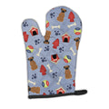 Dog House Collection Brindle Boxer Oven Mitt Heat Resistant Thick Oven Mitt for Hot Pans and Oven, Kitchen Mitt Protect Hands, Cooking Baking Glove