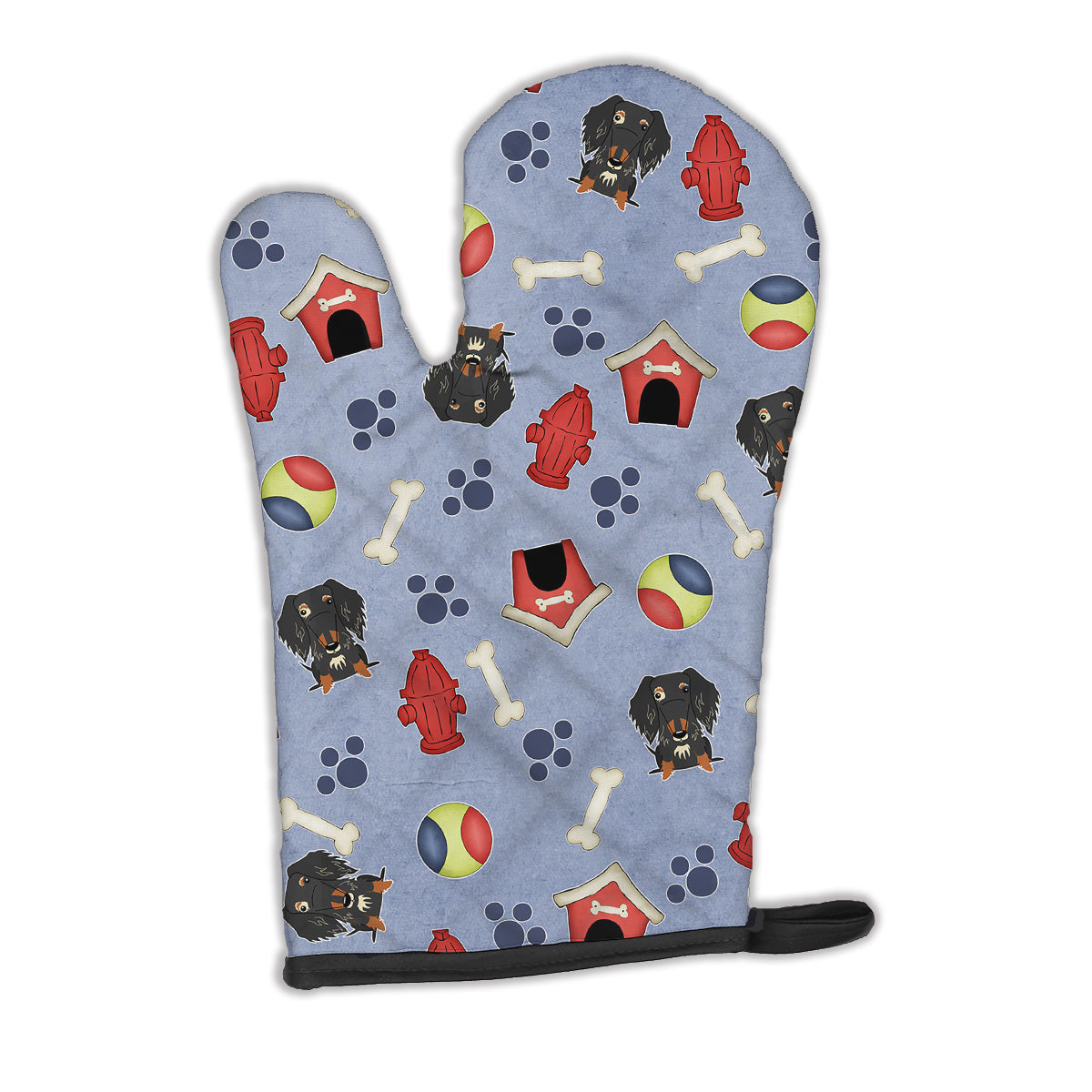 Dog House Collection Wire Haired Dachshund Dapple Oven Mitt Heat Resistant Thick Oven Mitt for Hot Pans and Oven, Kitchen Mitt Protect Hands, Cooking Baking Glove