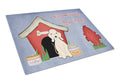Dog House Collection Bedlington Terrier Sandy Cutting Board Tempered Glass Kitchen Cutting Surface, Heat Resistant Chopping, Non-Slip Feet, Food Prep & Serving