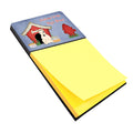 Dog House Collection Bull Terrier White Watercolor Sticky Note Holder Refillable Dispenser Desk Accessory 3x3 Pad Gift