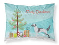 English Setter Merry Christmas Tree Standard Pillowcase Lightweight Super Soft Easy Care Decorative Artwork Pillowcase, Standard