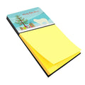 Komondor Merry Christmas Tree Watercolor Sticky Note Holder Refillable Dispenser Desk Accessory 3x3 Pad Gift