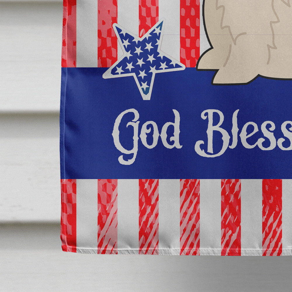 Patriotic USA Westie House Flag 28x40 Porch Sleeve Pole Decorative Outside Yard Banner Artwork Wall Hanging, Polyester