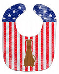 Patriotic USA Irish Terrier Baby Bib Easy-Clean Baby Bib Baby Feeding Accessory Baby Mealtime Essential, 10 x 13, Multicolor