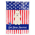 Patriotic USA Poodle White House Flag 28x40 Porch Sleeve Pole Decorative Outside Yard Banner Artwork Wall Hanging, Polyester