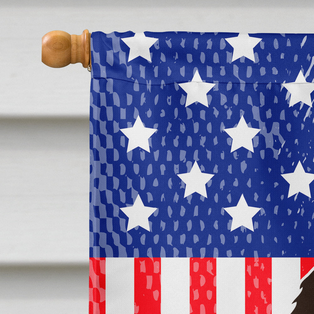 Patriotic USA Petit Basset Griffon Veenden House Flag 28x40 Porch Sleeve Pole Decorative Outside Yard Banner Artwork Wall Hanging, Polyester
