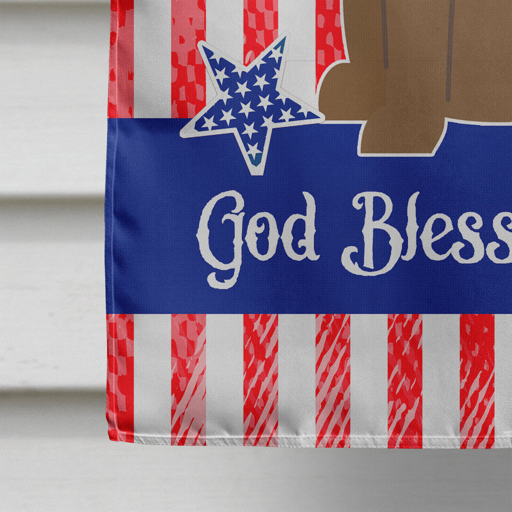 Patriotic USA Bullmastiff House Flag 28x40 Porch Sleeve Pole Decorative Outside Yard Banner Artwork Wall Hanging, Polyester