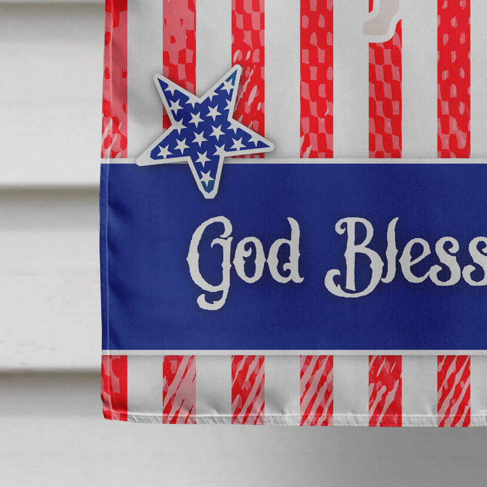 USA Patriotic Dalmatian House Flag 28x40 Porch Sleeve Pole Decorative Outside Yard Banner Artwork Wall Hanging, Polyester