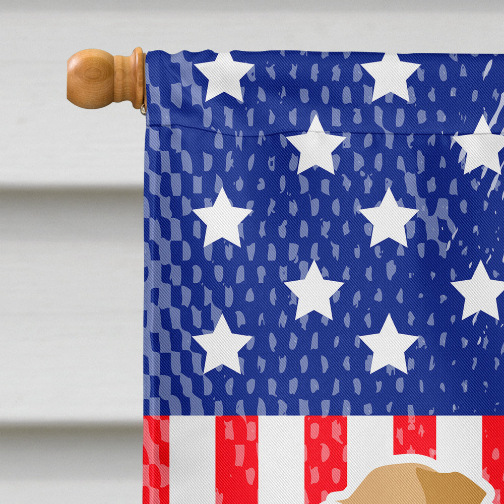 USA Patriotic Border Terrier House Flag 28x40 Porch Sleeve Pole Decorative Outside Yard Banner Artwork Wall Hanging, Polyester