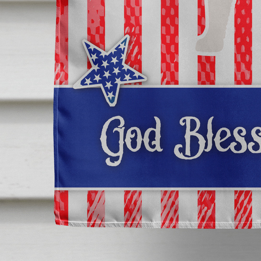 USA Patriotic Grand Basset Griffon Vendeen House Flag 28x40 Porch Sleeve Pole Decorative Outside Yard Banner Artwork Wall Hanging, Polyester