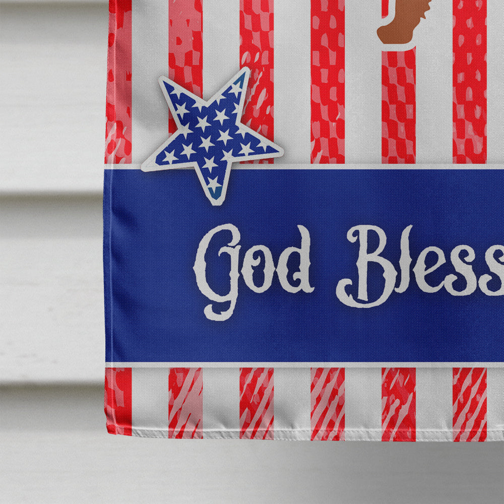 USA Patriotic Irish Setter House Flag 28x40 Porch Sleeve Pole Decorative Outside Yard Banner Artwork Wall Hanging, Polyester