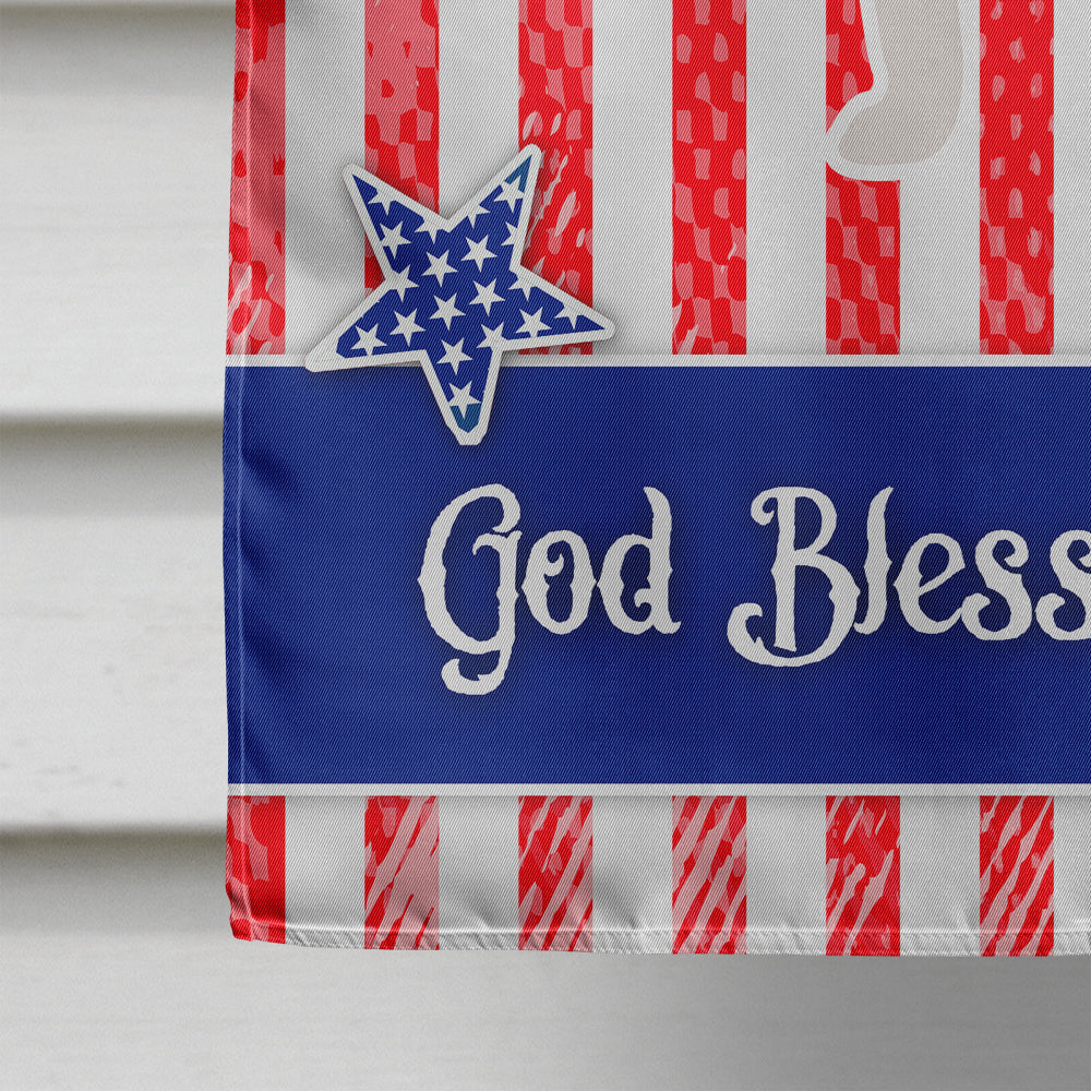 USA Patriotic Jack Russell Terrier House Flag 28x40 Porch Sleeve Pole Decorative Outside Yard Banner Artwork Wall Hanging, Polyester