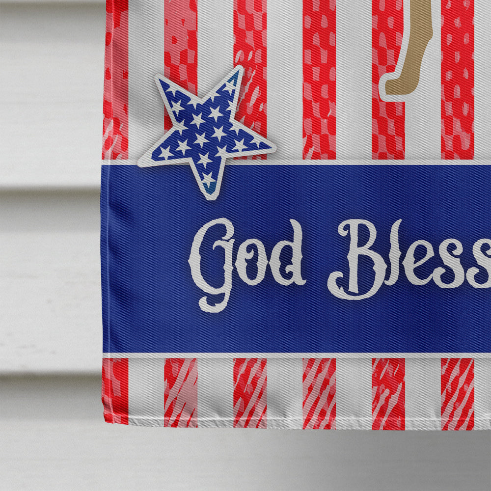 USA Patriotic Italian Greyhound House Flag 28x40 Porch Sleeve Pole Decorative Outside Yard Banner Artwork Wall Hanging, Polyester