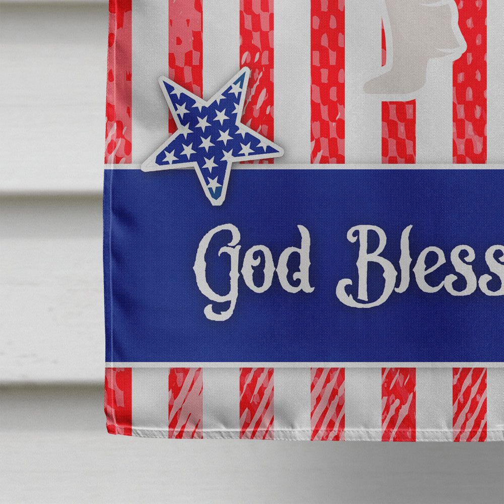 USA Patriotic Japanese Chin House Flag 28x40 Porch Sleeve Pole Decorative Outside Yard Banner Artwork Wall Hanging, Polyester