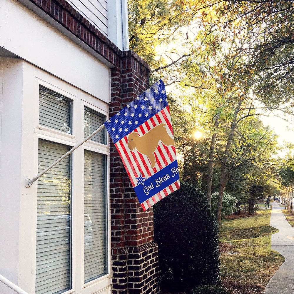 USA Patriotic Brussels Griffon House Flag 28x40 Porch Sleeve Pole Decorative Outside Yard Banner Artwork Wall Hanging, Polyester
