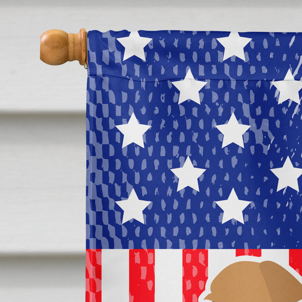 USA Patriotic Brussels Griffon House Flag 28x40 Porch Sleeve Pole Decorative Outside Yard Banner Artwork Wall Hanging, Polyester