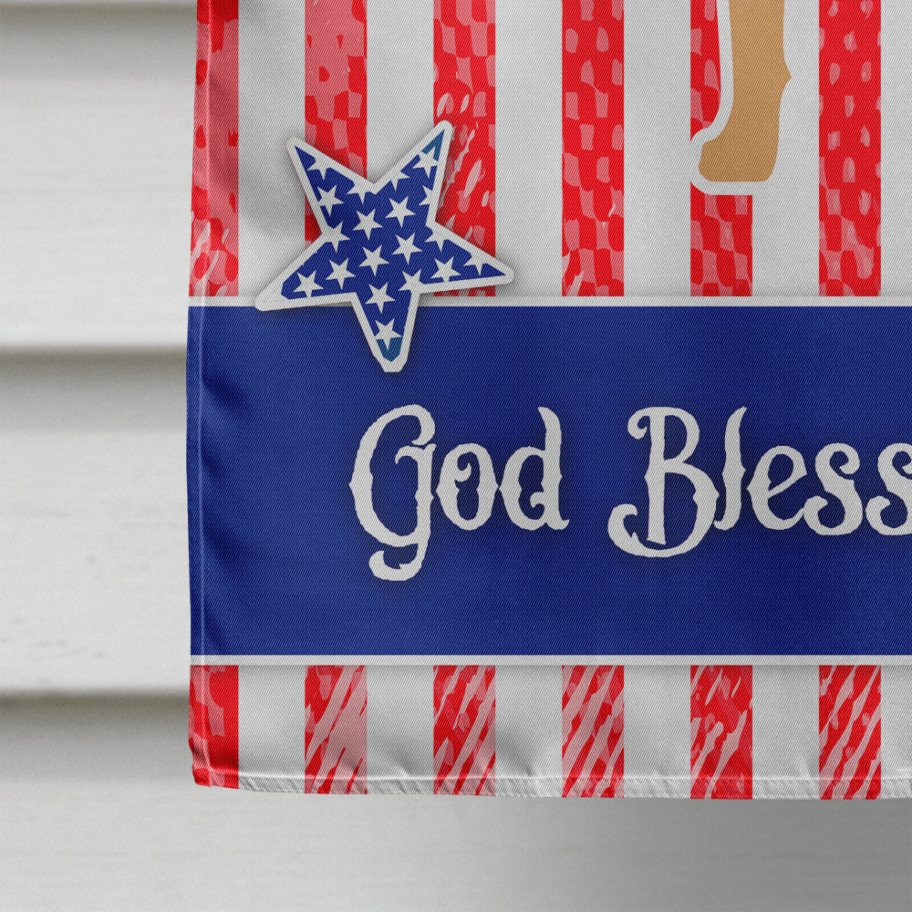 USA Patriotic Bullmastiff House Flag 28x40 Porch Sleeve Pole Decorative Outside Yard Banner Artwork Wall Hanging, Polyester