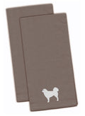 Polish Tatra Sheepdog Gray Embroidered Towel Set of 2