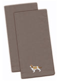 Cavalier King Charles Spaniel Gray Embroidered Towel Set of 2