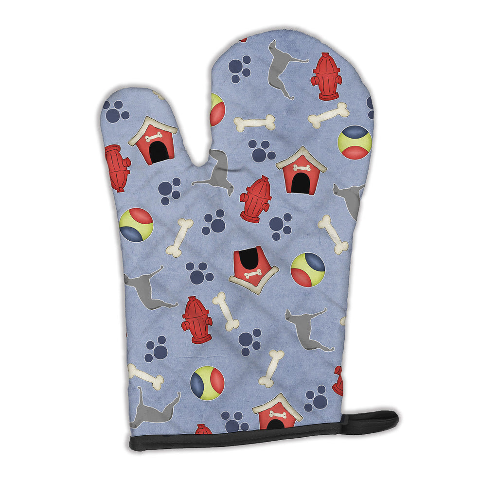 Scottish Deerhound Dog House Collection Oven Mitt Heat Resistant Thick Oven Mitt for Hot Pans and Oven, Kitchen Mitt Protect Hands, Cooking Baking Glove