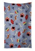 Borzoi Russian Greyhound Dog House Collection Kitchen Towel Velour Plush Front and Cotton Loop Back Machine Washable