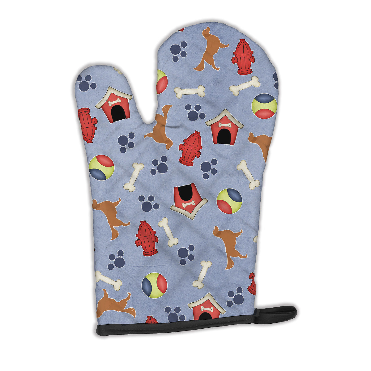Golden Retriever Dog House Collection Oven Mitt Heat Resistant Thick Oven Mitt for Hot Pans and Oven, Kitchen Mitt Protect Hands, Cooking Baking Glove