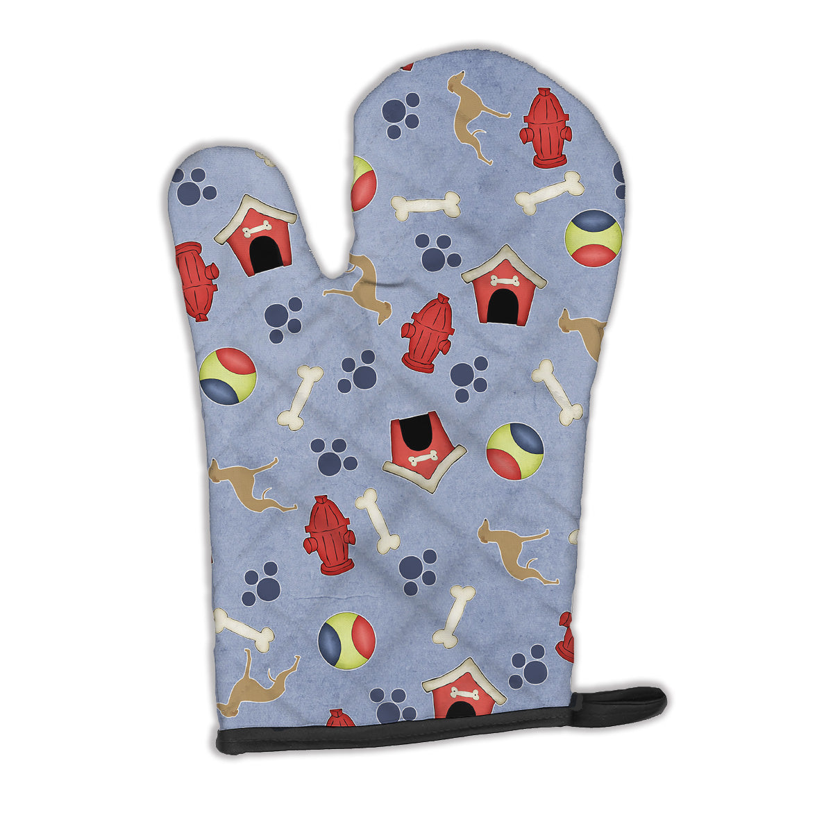 Italian Greyhound Dog House Collection Oven Mitt Heat Resistant Thick Oven Mitt for Hot Pans and Oven, Kitchen Mitt Protect Hands, Cooking Baking Glove