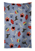 Bernese Mountain Dog Dog House Collection Kitchen Towel Velour Plush Front and Cotton Loop Back Machine Washable