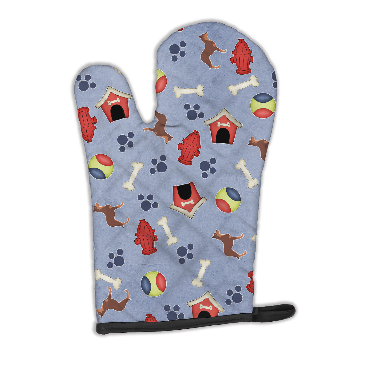 Australian Kelpie Dog Dog House Collection Oven Mitt Heat Resistant Thick Oven Mitt for Hot Pans and Oven, Kitchen Mitt Protect Hands, Cooking Baking Glove
