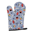 Japanese Chin Dog House Collection Oven Mitt Heat Resistant Thick Oven Mitt for Hot Pans and Oven, Kitchen Mitt Protect Hands, Cooking Baking Glove