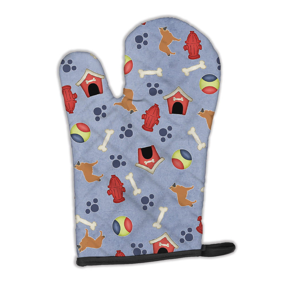 Belgian Shepherd Dog House Collection Oven Mitt Heat Resistant Thick Oven Mitt for Hot Pans and Oven, Kitchen Mitt Protect Hands, Cooking Baking Glove