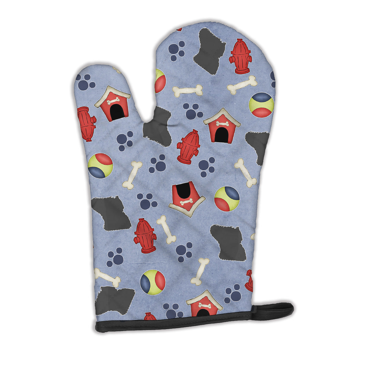 Puli Dog House Collection Oven Mitt Heat Resistant Thick Oven Mitt for Hot Pans and Oven, Kitchen Mitt Protect Hands, Cooking Baking Glove