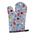Bull Terrier Dog House Collection Oven Mitt Heat Resistant Thick Oven Mitt for Hot Pans and Oven, Kitchen Mitt Protect Hands, Cooking Baking Glove