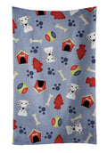 Dog House Collection Dalmatian Kitchen Towel Velour Plush Front and Cotton Loop Back Machine Washable