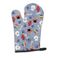 Dog House Collection Bichon Frise Oven Mitt Heat Resistant Thick Oven Mitt for Hot Pans and Oven, Kitchen Mitt Protect Hands, Cooking Baking Glove