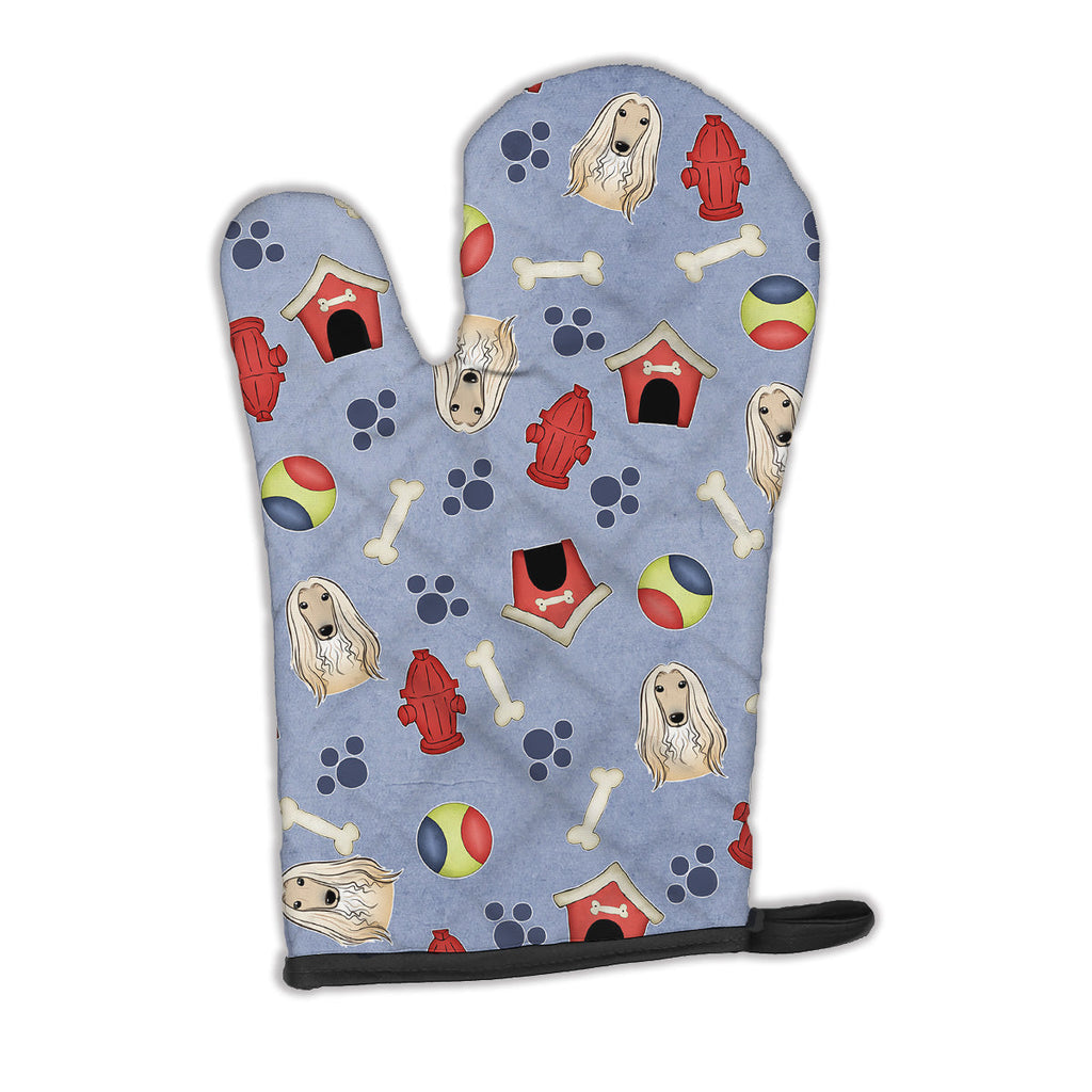 Dog House Collection Afghan Hound Oven Mitt Heat Resistant Thick Oven Mitt for Hot Pans and Oven, Kitchen Mitt Protect Hands, Cooking Baking Glove