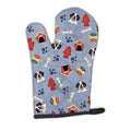 Dog House Collection Saint Bernard Oven Mitt Heat Resistant Thick Oven Mitt for Hot Pans and Oven, Kitchen Mitt Protect Hands, Cooking Baking Glove