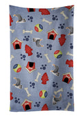 Dog House Collection Australian Shepherd Kitchen Towel Velour Plush Front and Cotton Loop Back Machine Washable