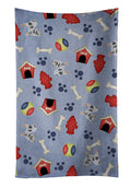 Dog House Collection Longhair Merle Chihuahua Kitchen Towel Velour Plush Front and Cotton Loop Back Machine Washable