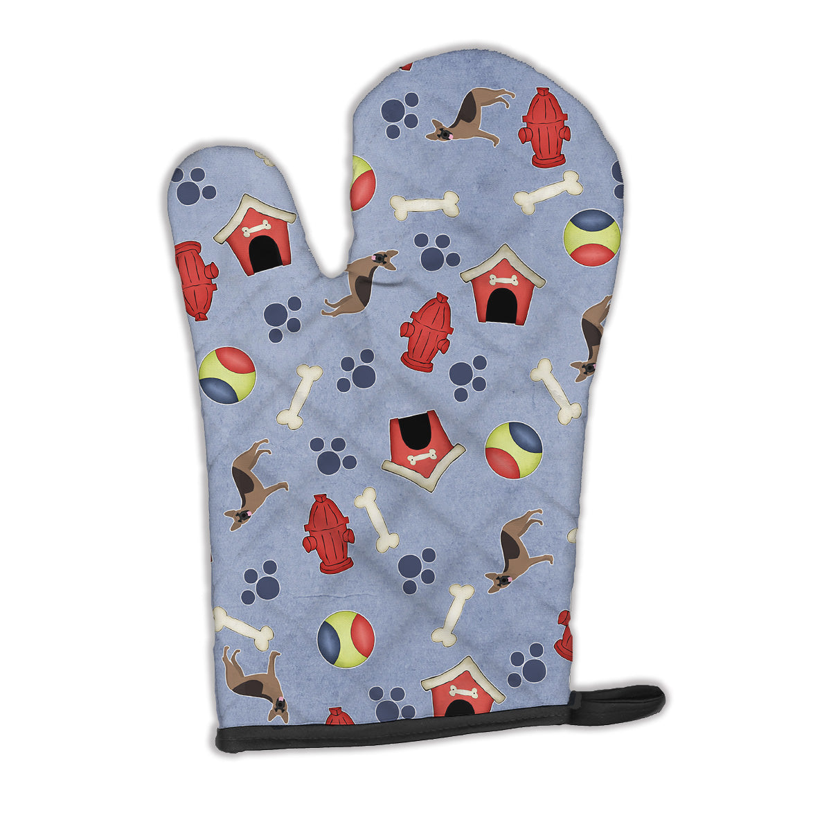 Dog House Collection German Shepherd Oven Mitt Heat Resistant Thick Oven Mitt for Hot Pans and Oven, Kitchen Mitt Protect Hands, Cooking Baking Glove