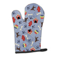 Dog House Collection Chocolate Labrador Retriever Oven Mitt Heat Resistant Thick Oven Mitt for Hot Pans and Oven, Kitchen Mitt Protect Hands, Cooking Baking Glove