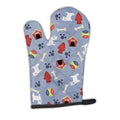 Dog House Collection West Highland White Terrier Oven Mitt Heat Resistant Thick Oven Mitt for Hot Pans and Oven, Kitchen Mitt Protect Hands, Cooking Baking Glove
