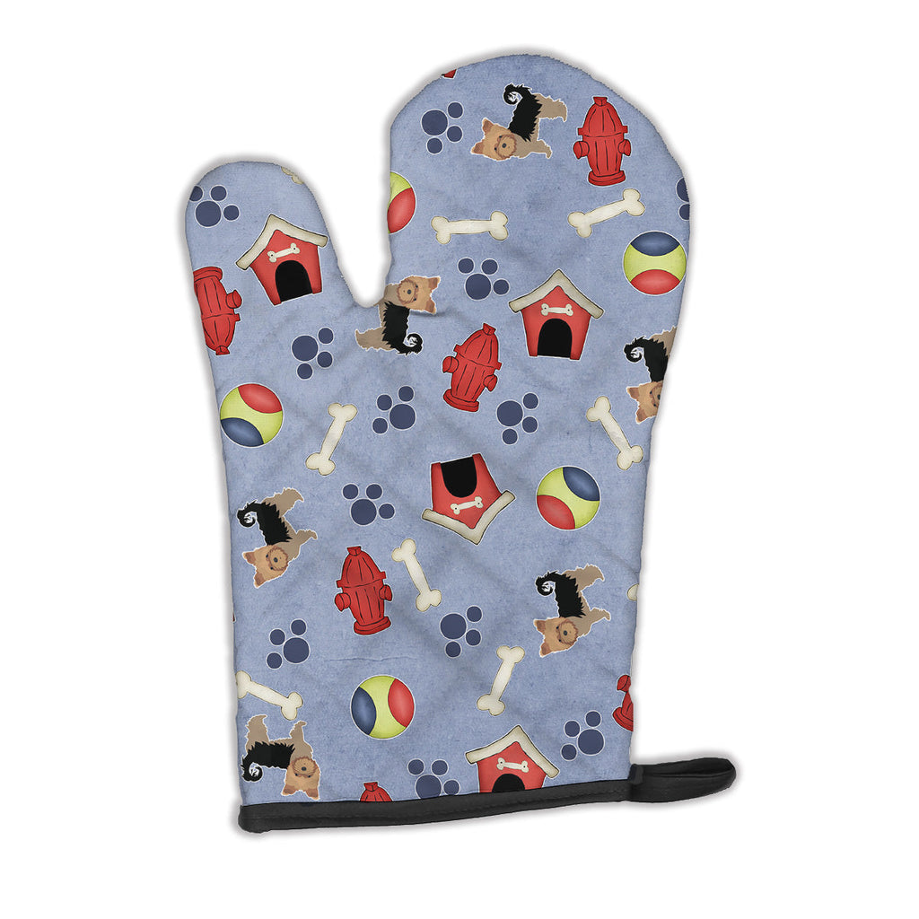 Dog House Collection Yorkshire Terrier Oven Mitt Heat Resistant Thick Oven Mitt for Hot Pans and Oven, Kitchen Mitt Protect Hands, Cooking Baking Glove
