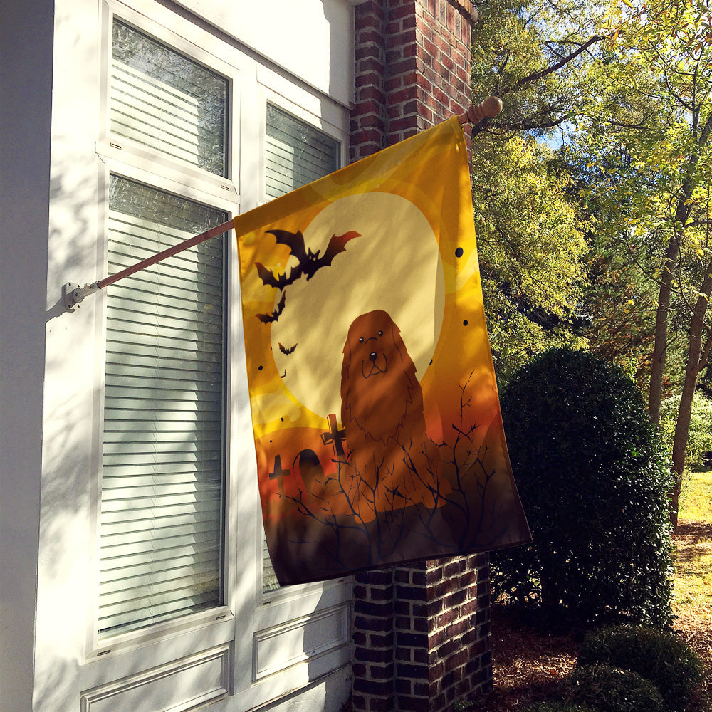 Halloween Caucasian Shepherd Dog House Flag 28x40 Porch Sleeve Pole Decorative Outside Yard Banner Artwork Wall Hanging, Polyester